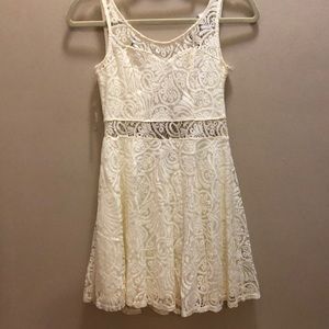 White lace dress